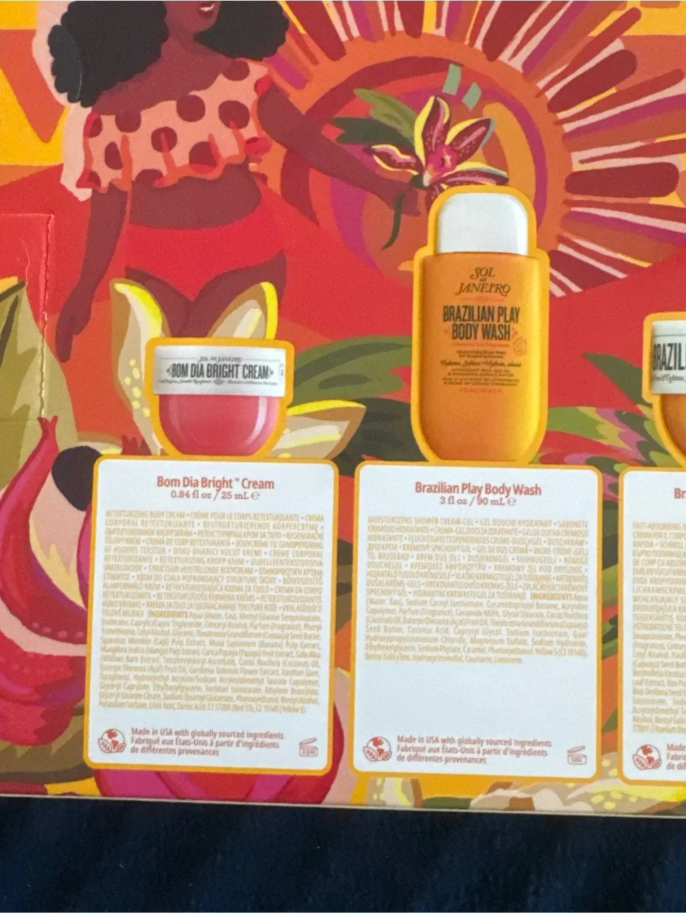 New Sealed Sol de Janeiro Best + Brightest Body Routine Cheirosa ‘62 Bum Bum Set